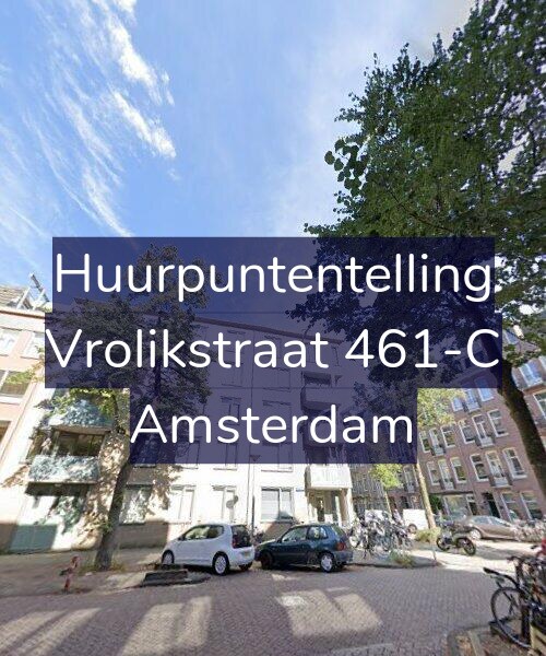 Foto gevel Huurpuntentelling voor Vrolikstraat 461-C, Amsterdam