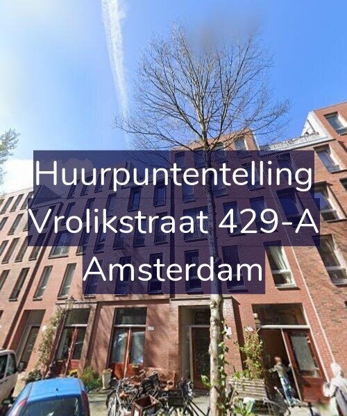 Foto gevel Huurpuntentelling voor Vrolikstraat 429-A, Amsterdam
