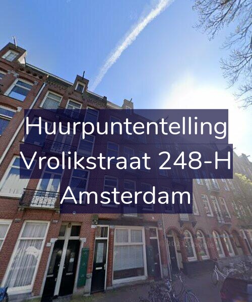 Foto gevel Huurpuntentelling voor Vrolikstraat 248-H, Amsterdam
