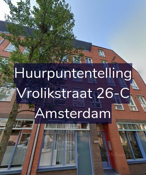 Foto gevel Huurpuntentelling voor Vrolikstraat 26-C, Amsterdam