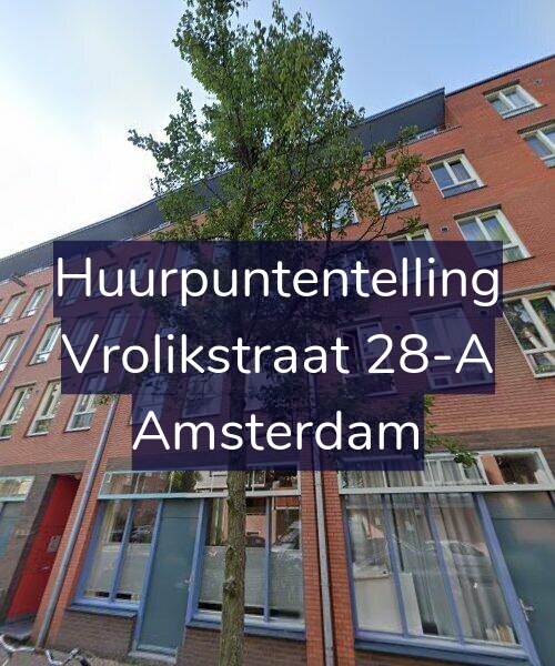 Foto gevel Huurpuntentelling voor Vrolikstraat 28-A, Amsterdam