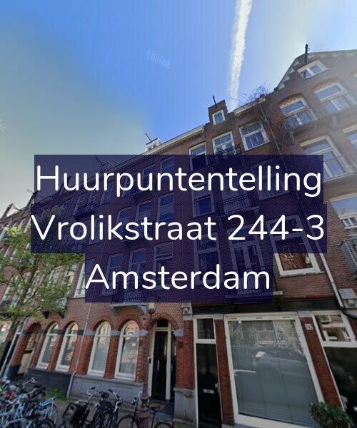 Foto gevel Huurpuntentelling voor Vrolikstraat 244-3, Amsterdam