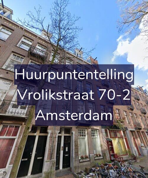 Foto gevel Huurpuntentelling voor Vrolikstraat 70-2, Amsterdam
