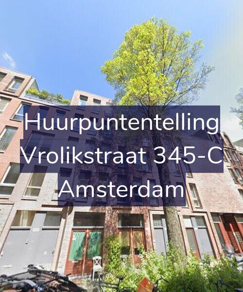 Foto gevel Huurpuntentelling voor Vrolikstraat 345-C, Amsterdam