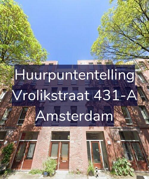 Foto gevel Huurpuntentelling voor Vrolikstraat 431-A, Amsterdam