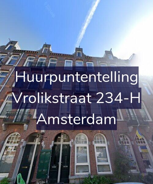 Foto gevel Huurpuntentelling voor Vrolikstraat 234-H, Amsterdam