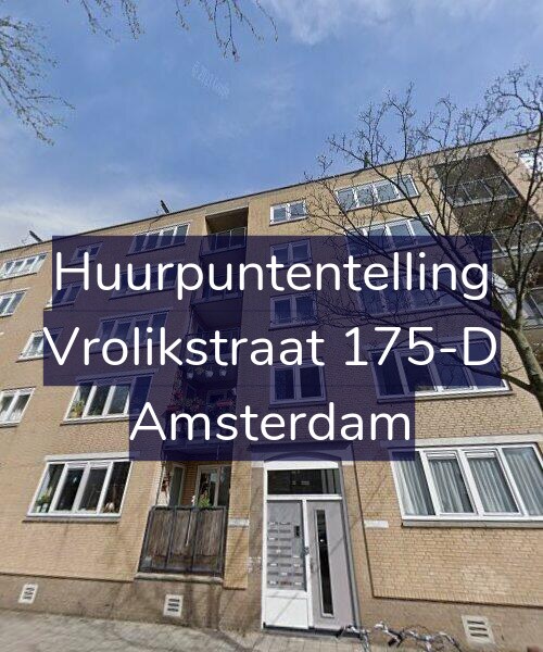 Foto gevel Huurpuntentelling voor Vrolikstraat 175-D, Amsterdam