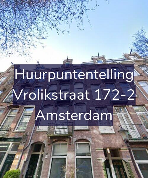 Foto gevel Huurpuntentelling voor Vrolikstraat 172-2, Amsterdam