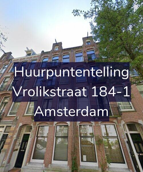 Foto gevel Huurpuntentelling voor Vrolikstraat 184-1, Amsterdam
