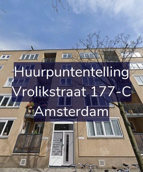 Foto gevel Huurpuntentelling voor Vrolikstraat 177-C, Amsterdam