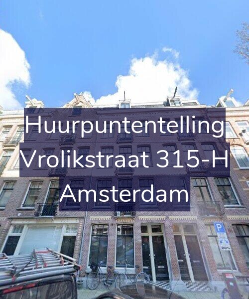 Foto gevel Huurpuntentelling voor Vrolikstraat 315-H, Amsterdam