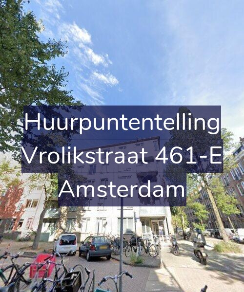 Foto gevel Huurpuntentelling voor Vrolikstraat 461-E, Amsterdam