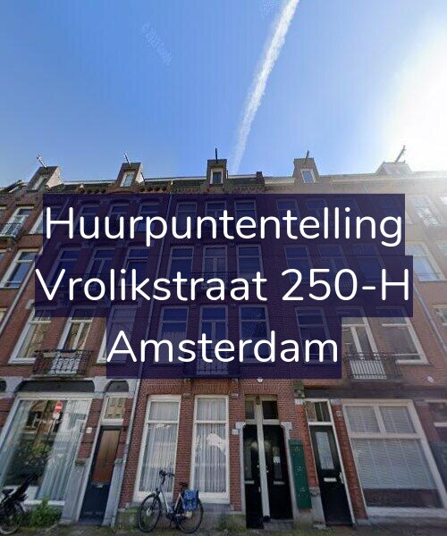 Foto gevel Huurpuntentelling voor Vrolikstraat 250-H, Amsterdam