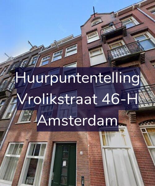 Foto gevel Huurpuntentelling voor Vrolikstraat 46-H, Amsterdam
