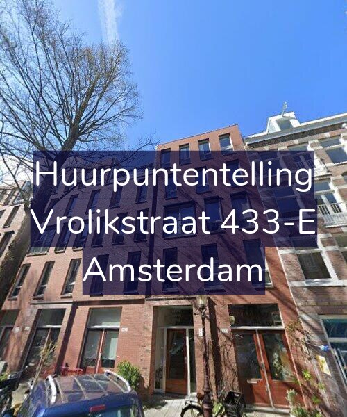 Foto gevel Huurpuntentelling voor Vrolikstraat 433-E, Amsterdam