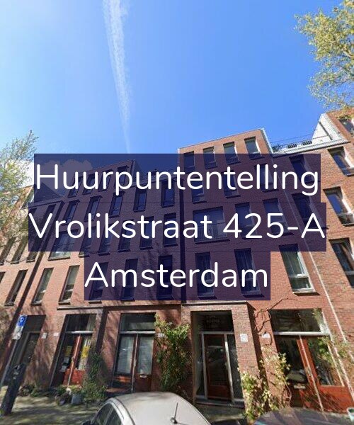 Foto gevel Huurpuntentelling voor Vrolikstraat 425-A, Amsterdam
