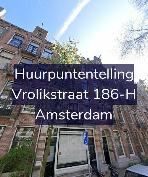 Foto gevel Huurpuntentelling voor Vrolikstraat 186-H, Amsterdam