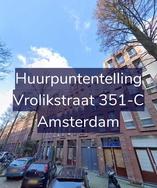 Foto gevel Huurpuntentelling voor Vrolikstraat 351-C, Amsterdam