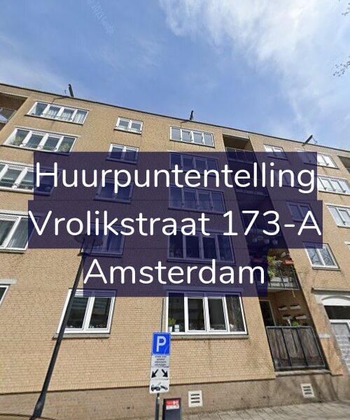 Foto gevel Huurpuntentelling voor Vrolikstraat 173-A, Amsterdam