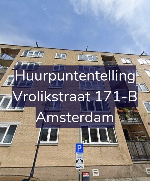 Foto gevel Huurpuntentelling voor Vrolikstraat 171-B, Amsterdam