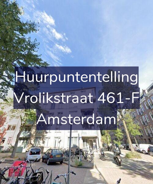 Foto gevel Huurpuntentelling voor Vrolikstraat 461-F, Amsterdam