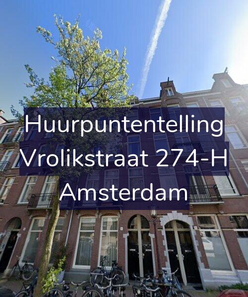 Foto gevel Huurpuntentelling voor Vrolikstraat 274-H, Amsterdam