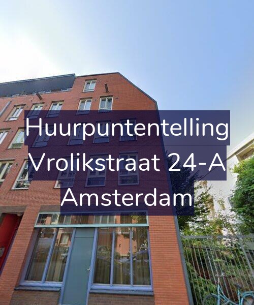 Foto gevel Huurpuntentelling voor Vrolikstraat 24-A, Amsterdam