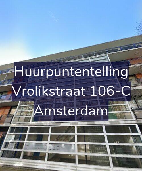 Foto gevel Huurpuntentelling voor Vrolikstraat 106-C, Amsterdam