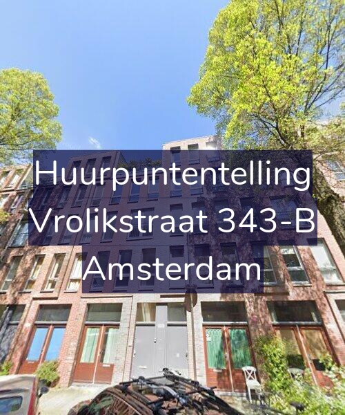Foto gevel Huurpuntentelling voor Vrolikstraat 343-B, Amsterdam