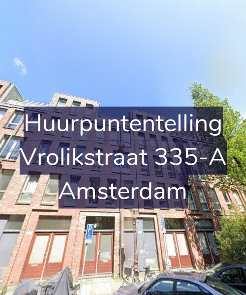 Foto gevel Huurpuntentelling voor Vrolikstraat 335-A, Amsterdam
