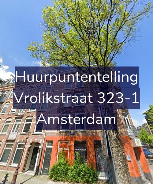 Foto gevel Huurpuntentelling voor Vrolikstraat 323-1, Amsterdam