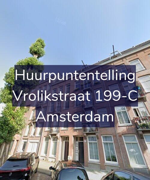 Foto gevel Huurpuntentelling voor Vrolikstraat 199-C, Amsterdam