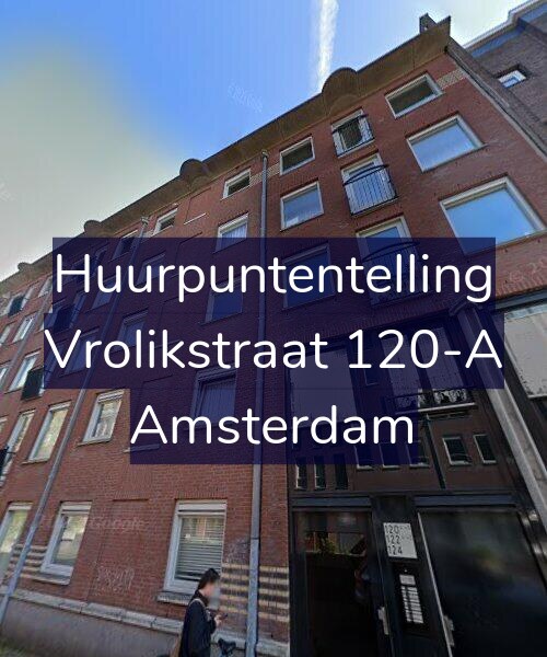 Foto gevel Huurpuntentelling voor Vrolikstraat 120-A, Amsterdam