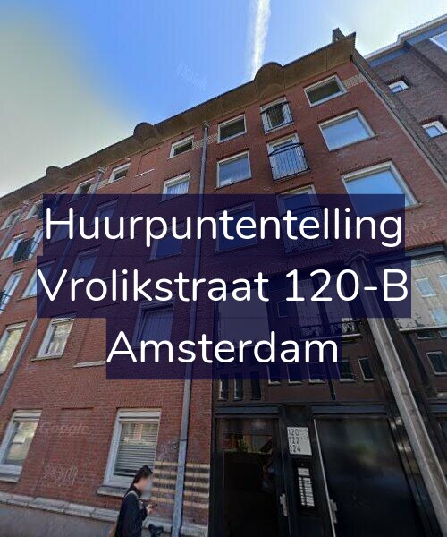 Foto gevel Huurpuntentelling voor Vrolikstraat 120-B, Amsterdam