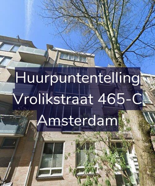 Foto gevel Huurpuntentelling voor Vrolikstraat 465-C, Amsterdam