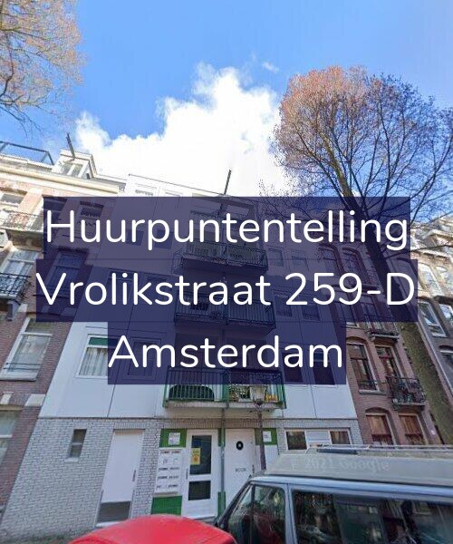 Foto gevel Huurpuntentelling voor Vrolikstraat 259-D, Amsterdam