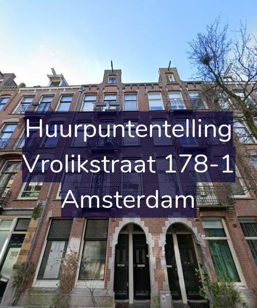 Foto gevel Huurpuntentelling voor Vrolikstraat 178-1, Amsterdam