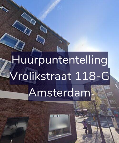 Foto gevel Huurpuntentelling voor Vrolikstraat 118-G, Amsterdam