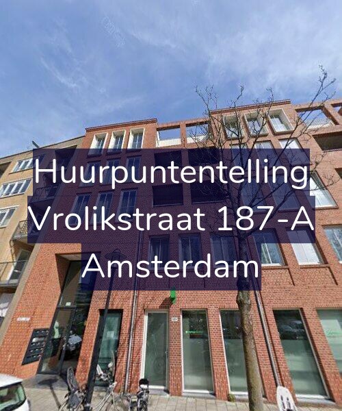 Foto gevel Huurpuntentelling voor Vrolikstraat 187-A, Amsterdam