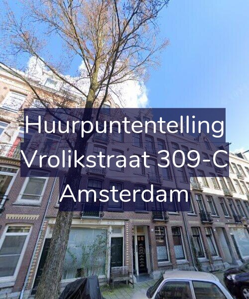 Foto gevel Huurpuntentelling voor Vrolikstraat 309-C, Amsterdam
