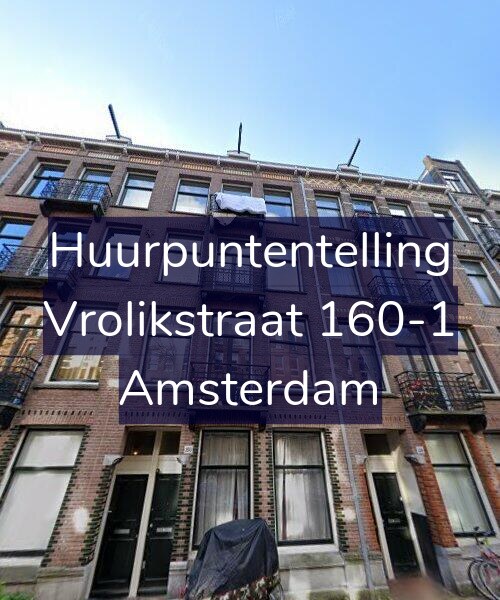 Foto gevel Huurpuntentelling voor Vrolikstraat 160-1, Amsterdam