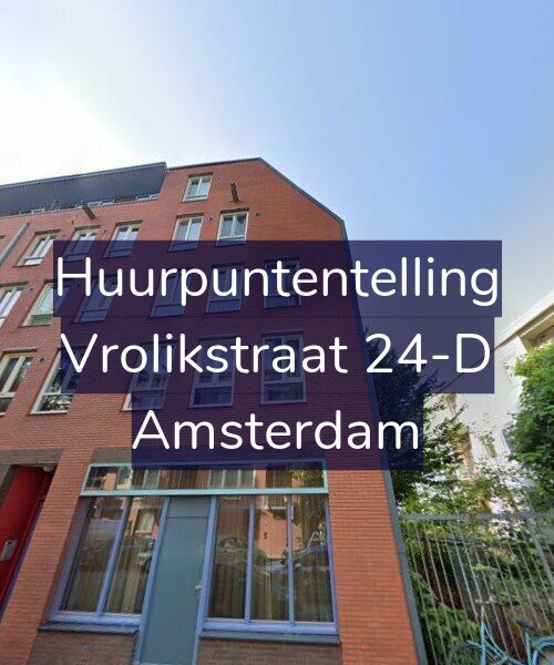 Foto gevel Huurpuntentelling voor Vrolikstraat 24-D, Amsterdam