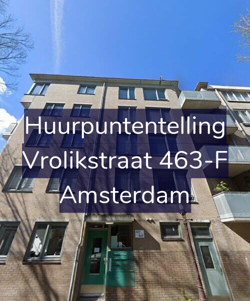 Foto gevel Huurpuntentelling voor Vrolikstraat 463-F, Amsterdam