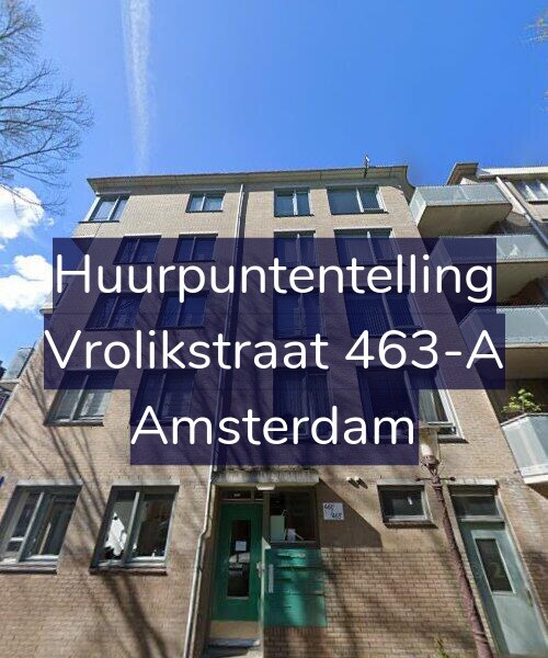 Foto gevel Huurpuntentelling voor Vrolikstraat 463-A, Amsterdam
