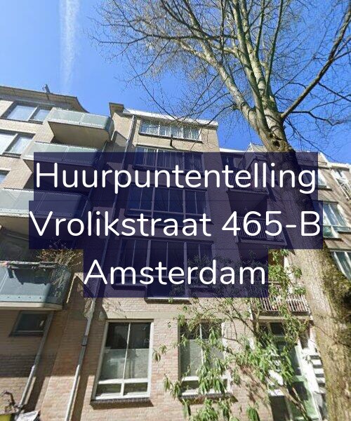 Foto gevel Huurpuntentelling voor Vrolikstraat 465-B, Amsterdam