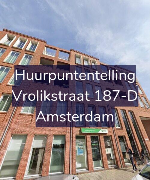 Foto gevel Huurpuntentelling voor Vrolikstraat 187-D, Amsterdam