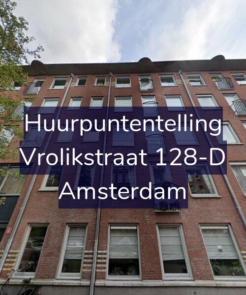 Foto gevel Huurpuntentelling voor Vrolikstraat 128-D, Amsterdam