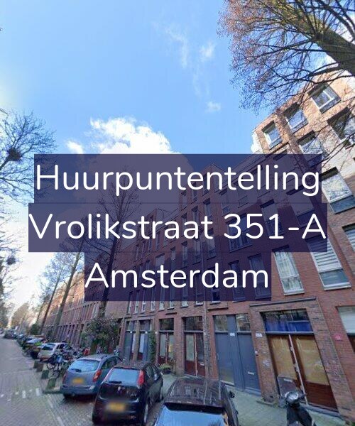Foto gevel Huurpuntentelling voor Vrolikstraat 351-A, Amsterdam