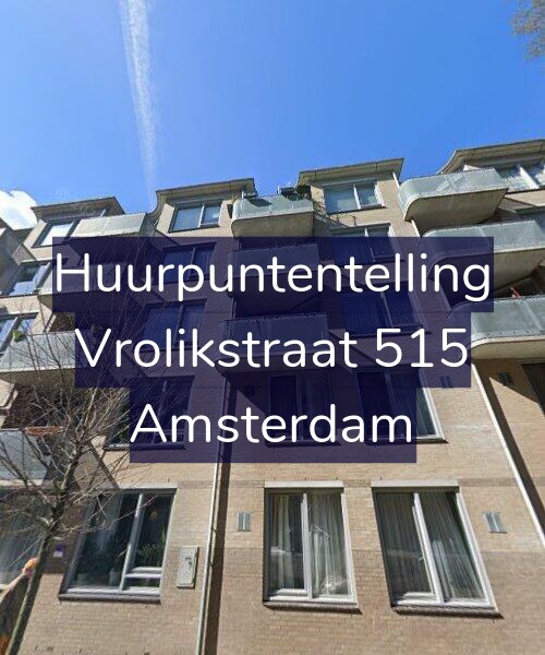 Foto gevel Huurpuntentelling voor Vrolikstraat 515, Amsterdam