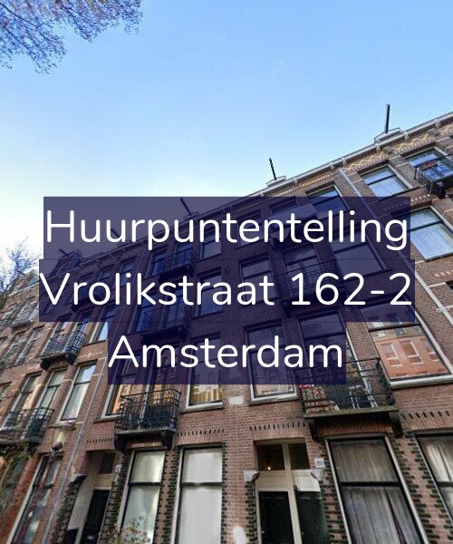 Foto gevel Huurpuntentelling voor Vrolikstraat 162-2, Amsterdam